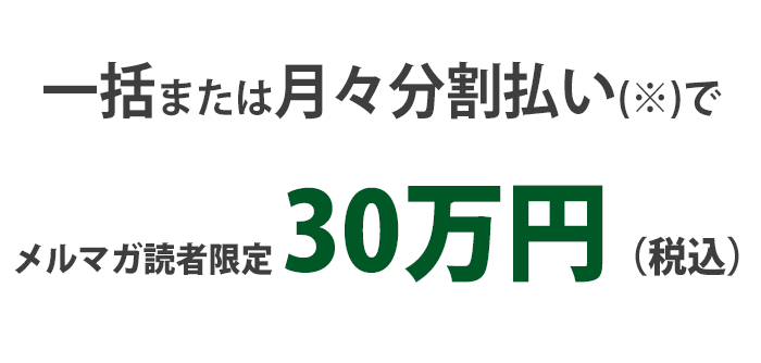 随時コンサル30万円